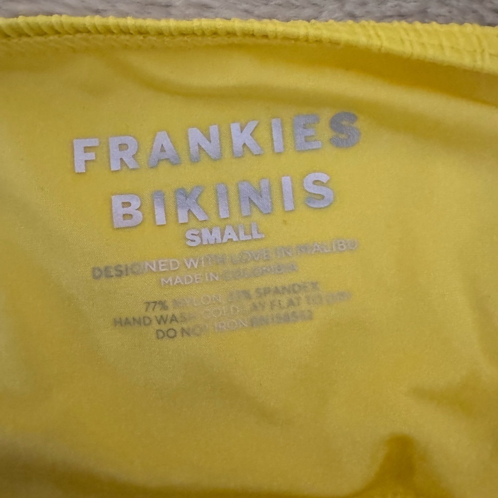 Frankie’s bikinis Jean Plissé Bandeau Bikini Top - Picture 5 of 5